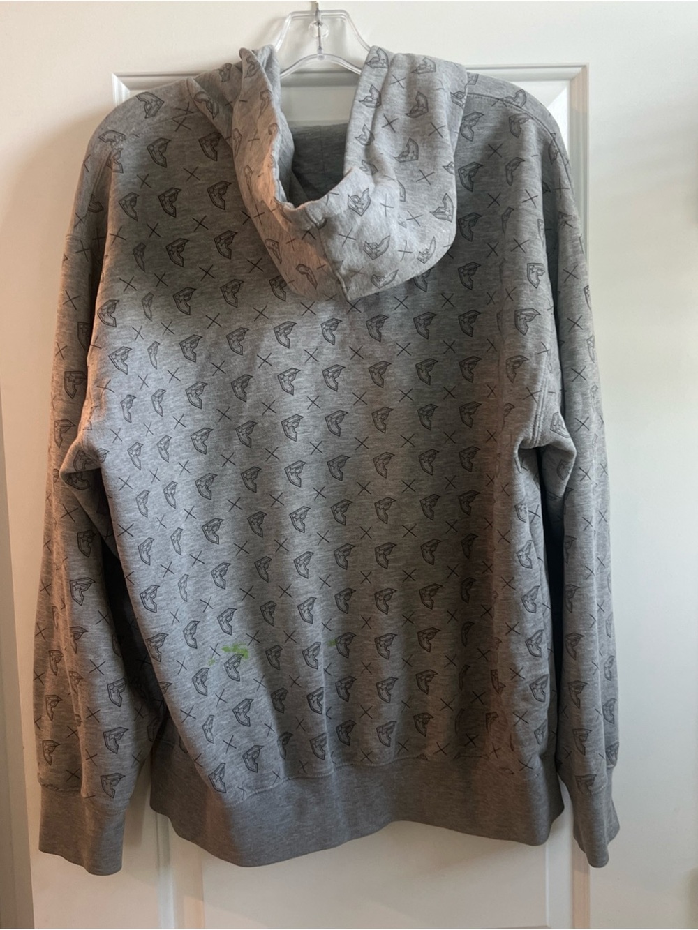 Vintage Famous Stars & Straps Hoodie Mens Large Grey Full Zip Up Sweatshirt Y2K